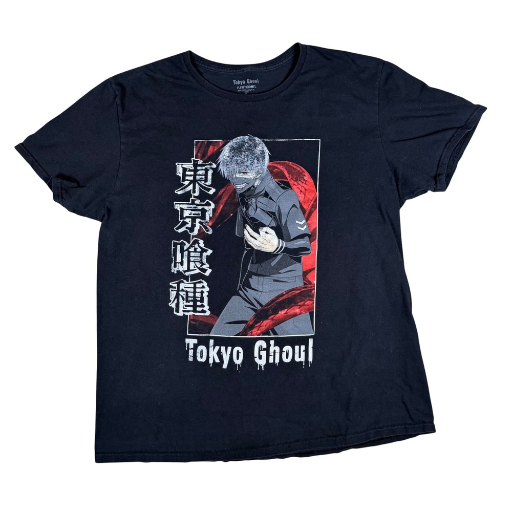 Tokyo Ghoul Funimation Ken Kaneki Graphic T-Shirt Mens XL Black Anime Manga Tee